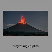 progressing eruption